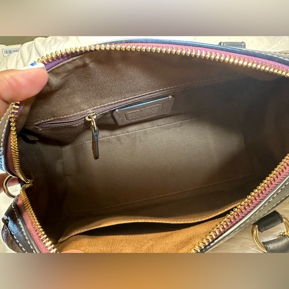 Coach Disney X Villain Bundle Handbag & Wristlet In Signature Canvas W Patches - Picture 6 of 10